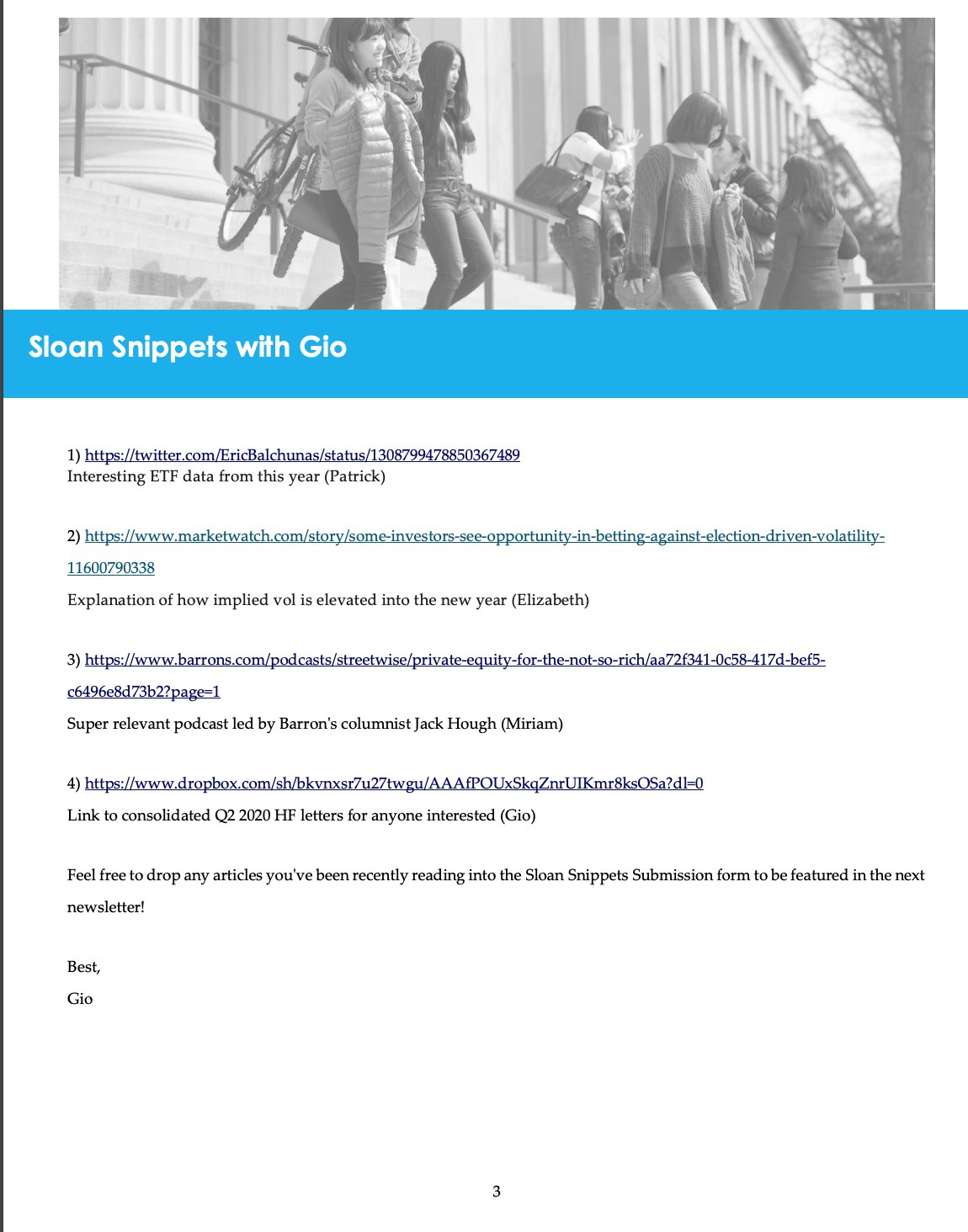 October 2020 Newsletter, page 3