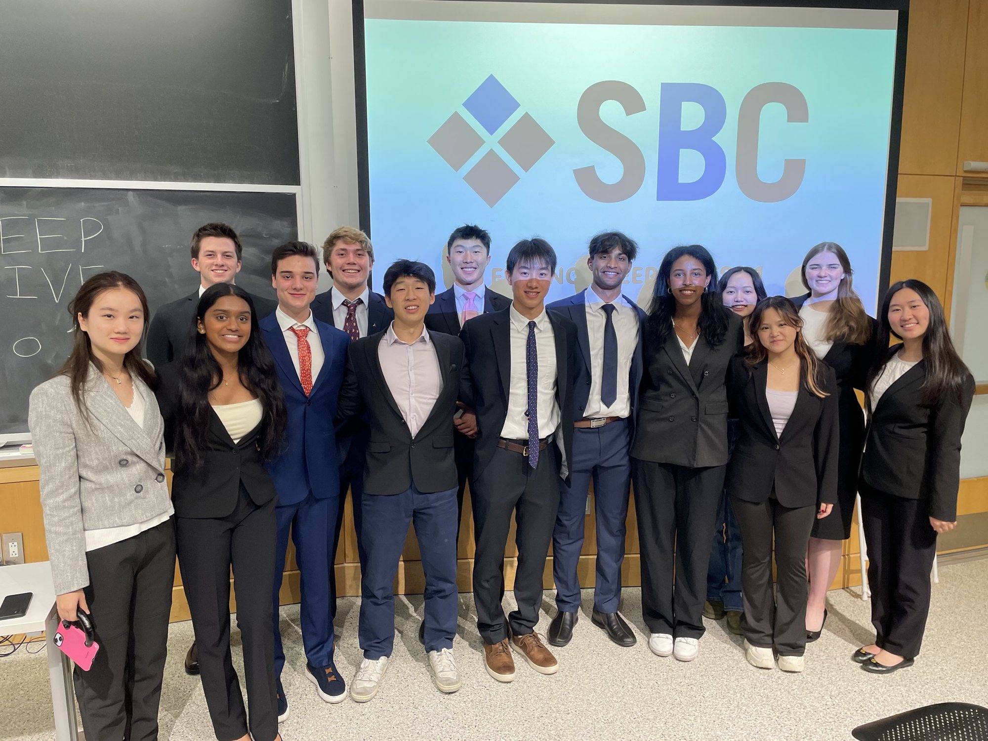 BEP members in front of an SBC slide