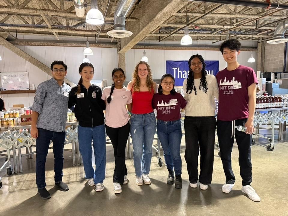 SBC members volunteering at a Boston food bank