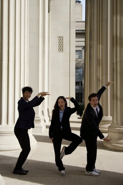 Members in front of Building 10